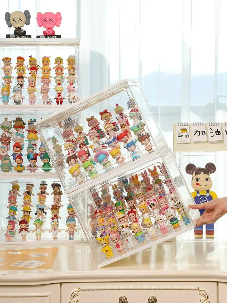 Large Collectible Figure Display Case – Dust-Proof Organizer Box