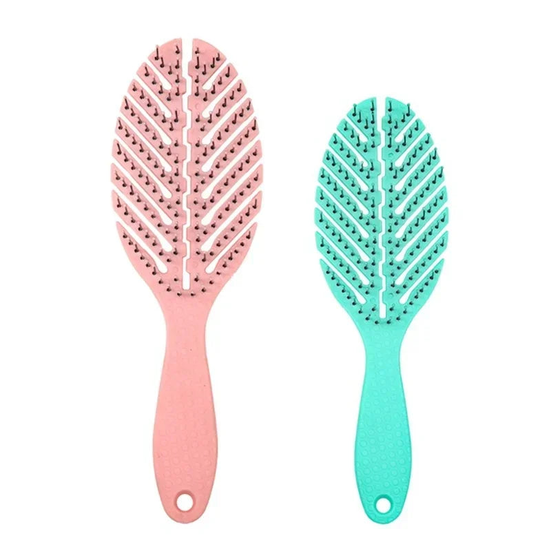 Portable Scalp Massage Hair Brush – Elastic Detangling Comb
