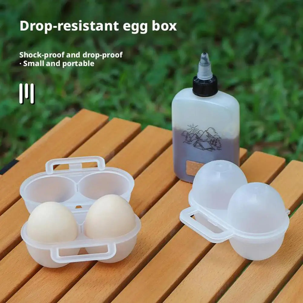 Portable Camping Egg Holder 2-Grid Storage Case – 1/2/3 Pack