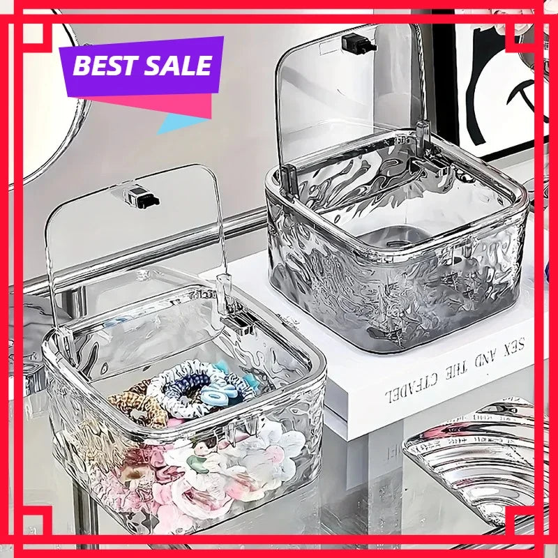 Hair Accessories Organizer Storage Box Clear Acrylic Tie Headband