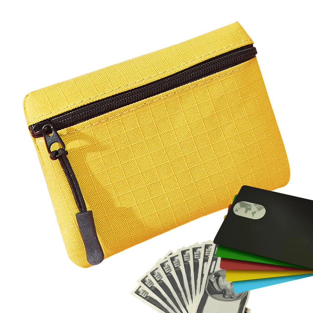 Oxford Cloth Coin Purse – Zipper Wallet for Cards & Keys