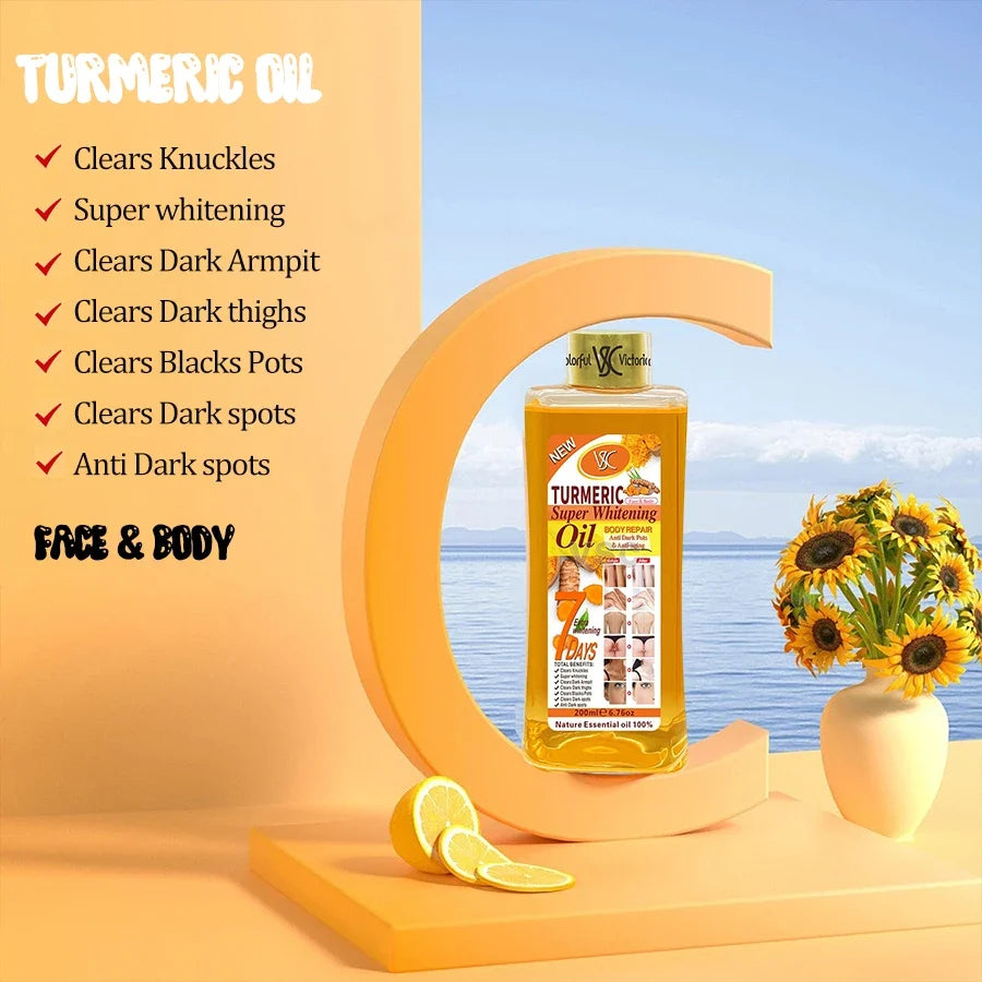 SANENDI Turmeric Essential Oil Face & Body Moisturizer 200ml