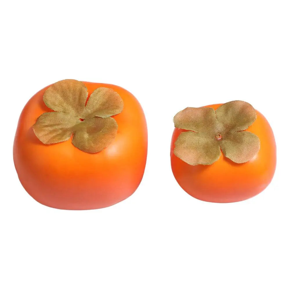 Mini Artificial Foam Persimmon – Realistic Fake Fruit Decor