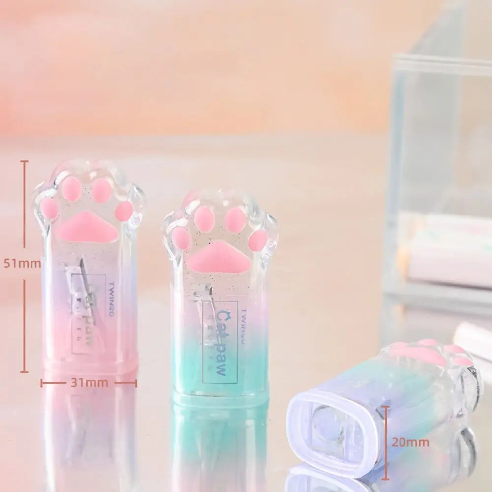 Cute Cat Claw Pencil Sharpener – Portable Gradient Color