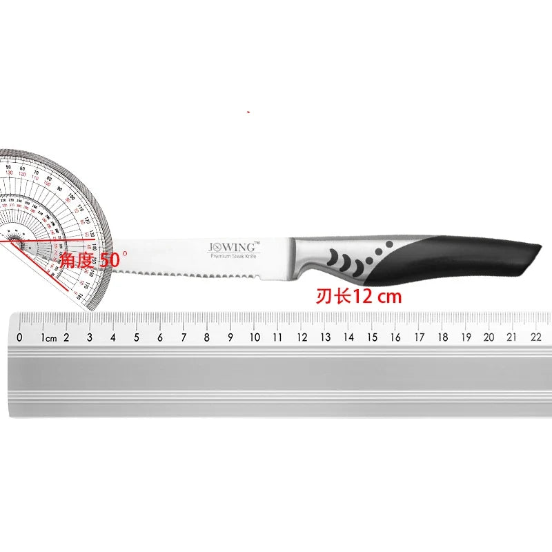 1.4116 German Steel Serrated Steak Knife – Sharp Polished Handle