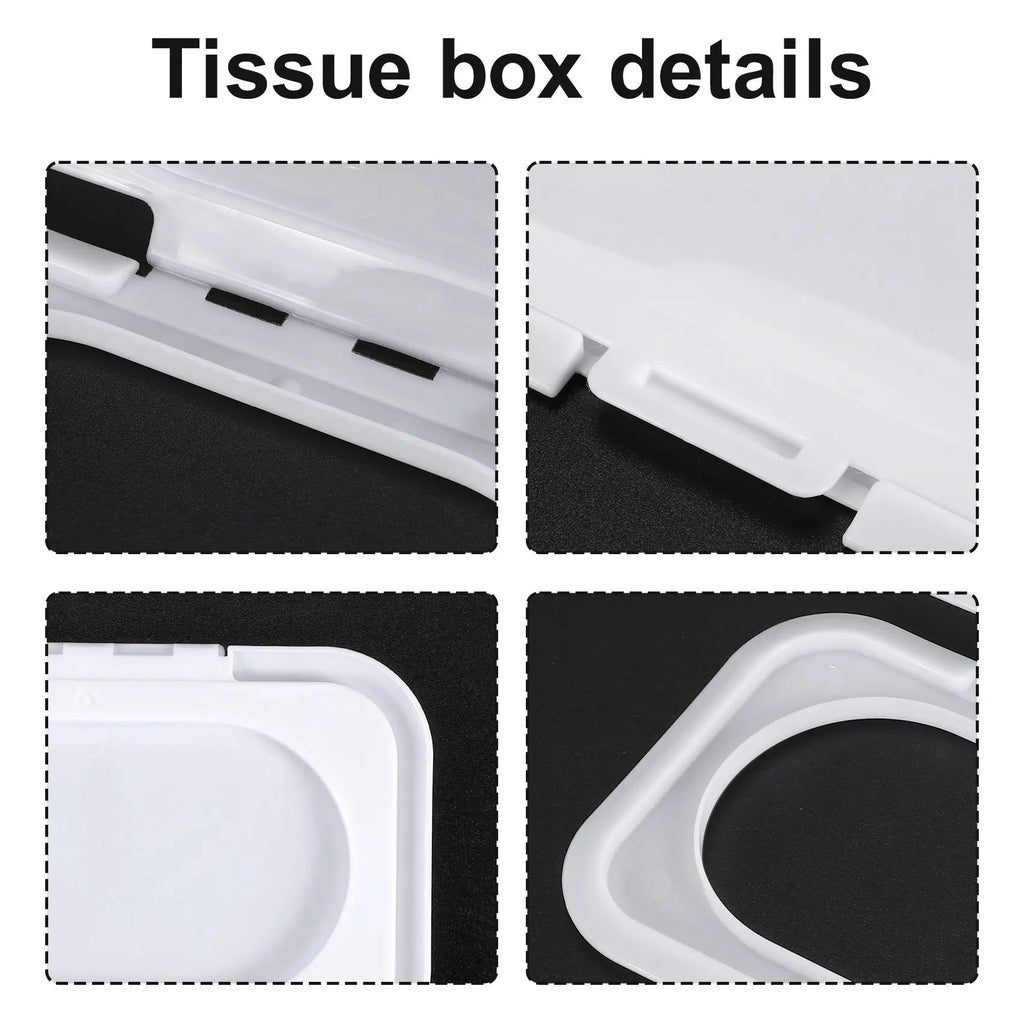 10-Pack Reusable Baby Wet Wipes Lid Covers | Tissue Box Cap