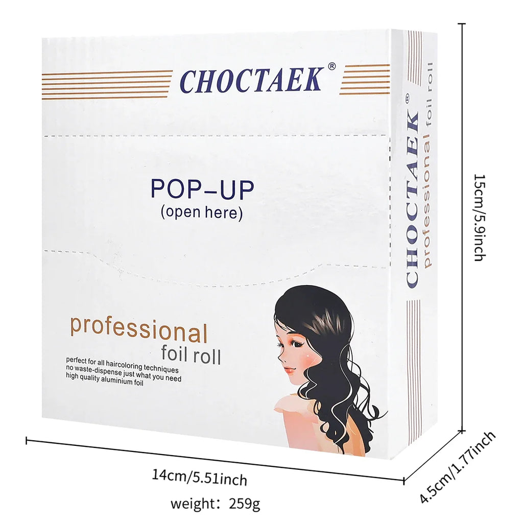 200-Count Embossed Aluminum Hair Foils for Color & Highlights