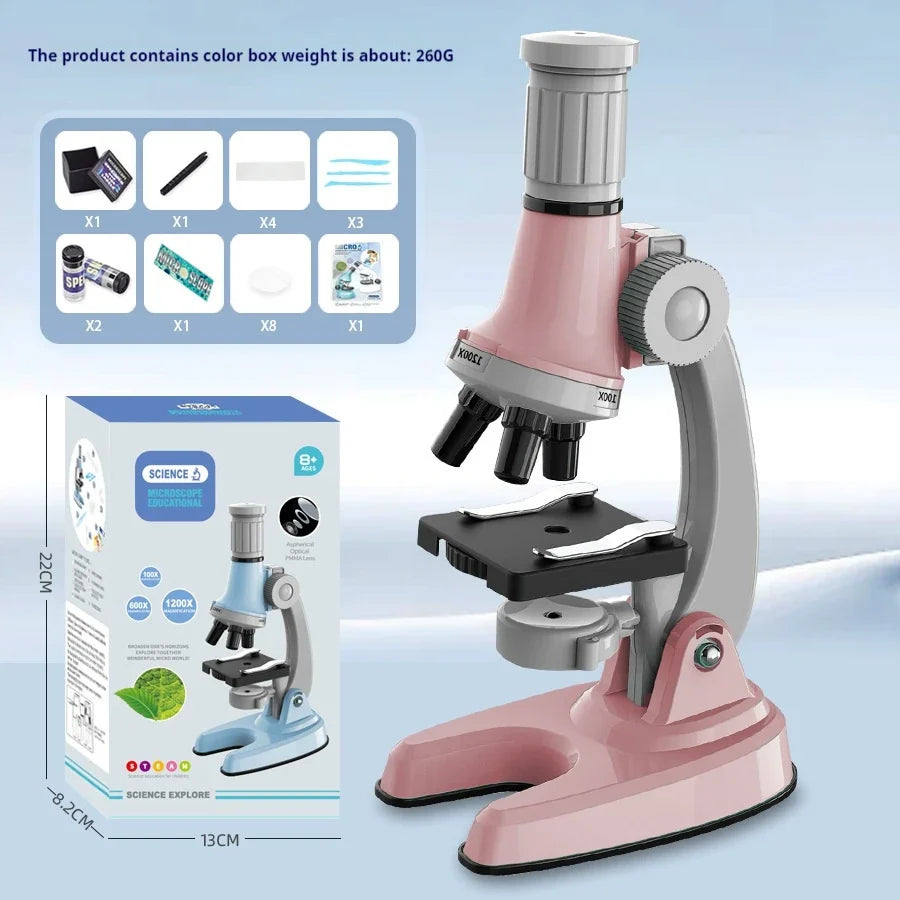 Kids 1200X Optical Microscope Set – STEM Science Toy