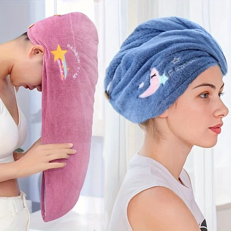 Quickly Dry Hair Hat Absorbent Soft Bathroom Women Head Towels Girls