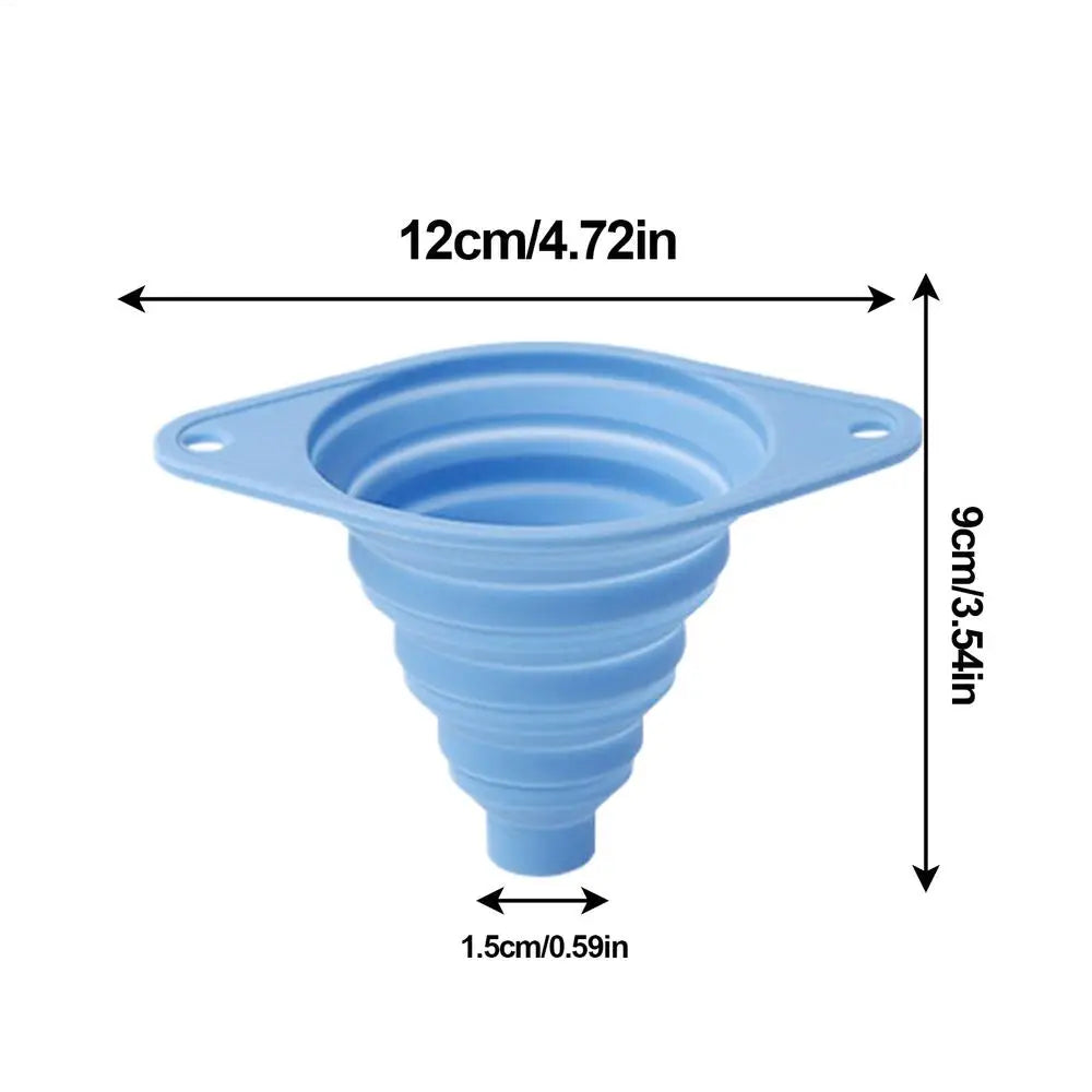 Small Kitchen Funnel Folding Filler Filling Bottles Silicone Funnels