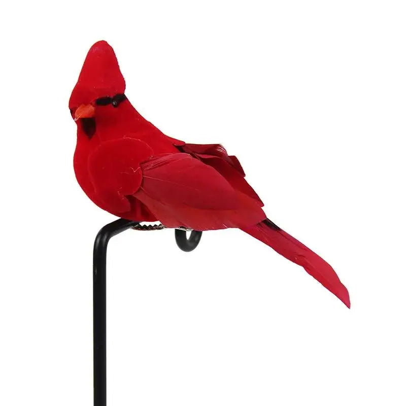 Artificial Feather Bird Clip – Realistic Home & Garden Décor