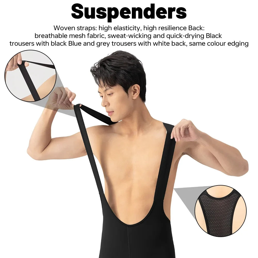 X-TIGER Men's 120-Density Padded Cycling Bib Tights | 8-Hour Ride