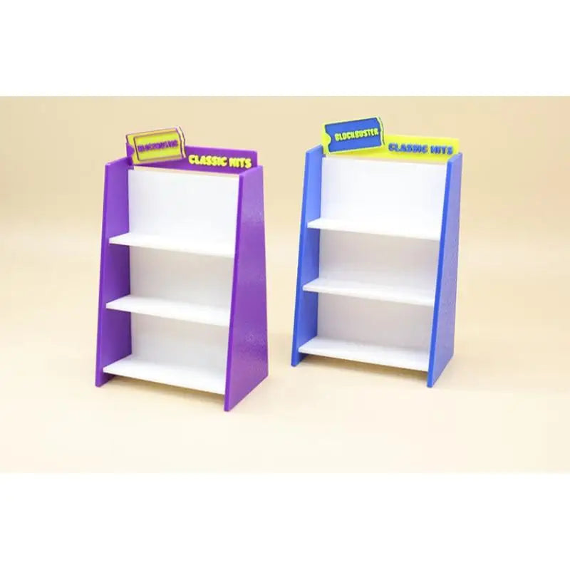1/12 Dollhouse Retro Video Tape Shelf Miniature Accessory Set