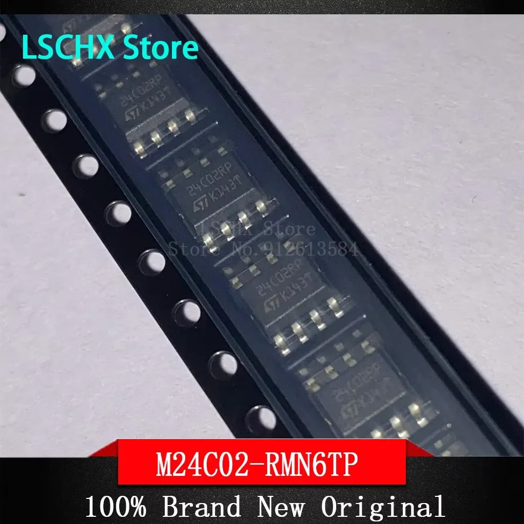 10-Pack EEPROM IC Chips – M24C02 M24C64 M24256 M24512 Series
