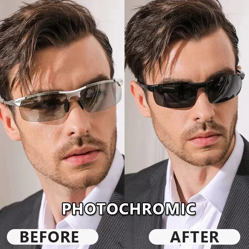 SZTZX Photochromic Polarized Sport Sunglasses UV400 Cycling