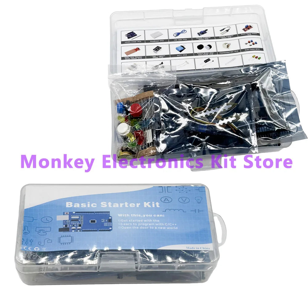 400-Hole Breadboard Kit – LED, Sensor, Resistor & Voltage Kit