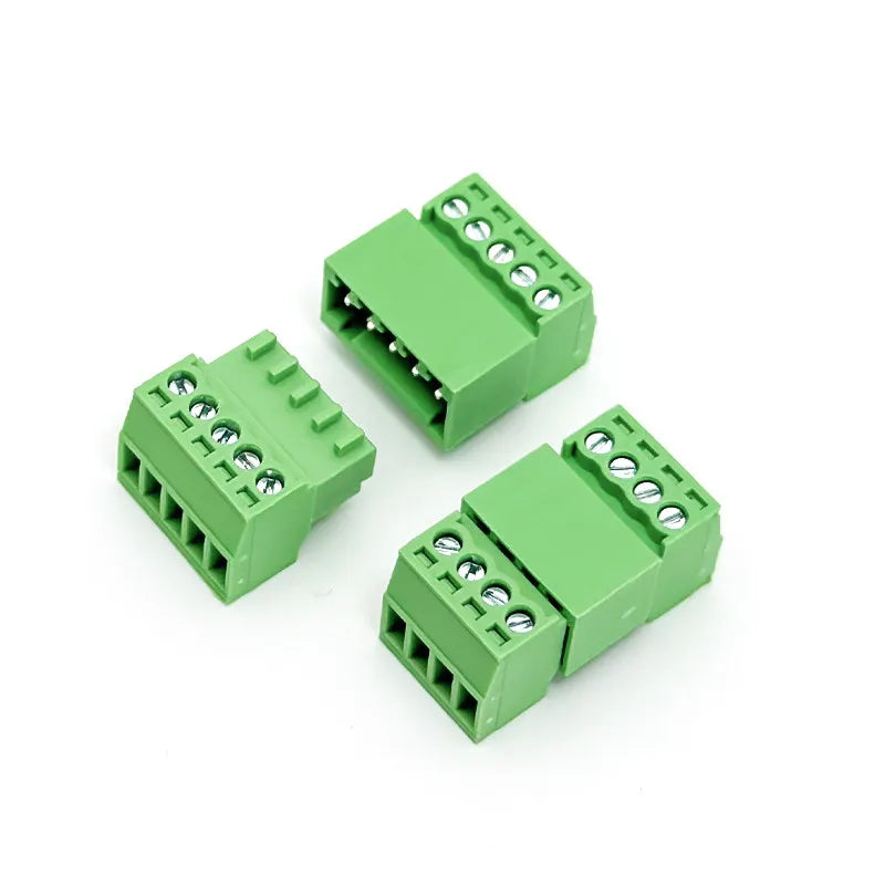 2EDGRK 2.54mm Plug-in Screw Terminal Block Set – 5 Sets 2P–8P