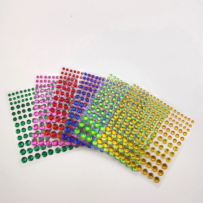 Jewel Sparkle Crystal Eye Drill Sticker Facial Beauty Decorations