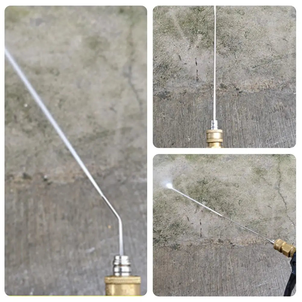 Cleaning Nozzle Water Gun Pressure Needle Straight Side Jet AC Car