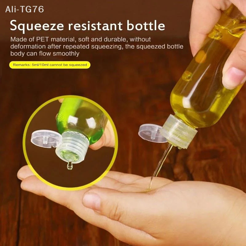 Empty Flip Cap PET Plastic Bottles 5ml–100ml | Travel Atomizer