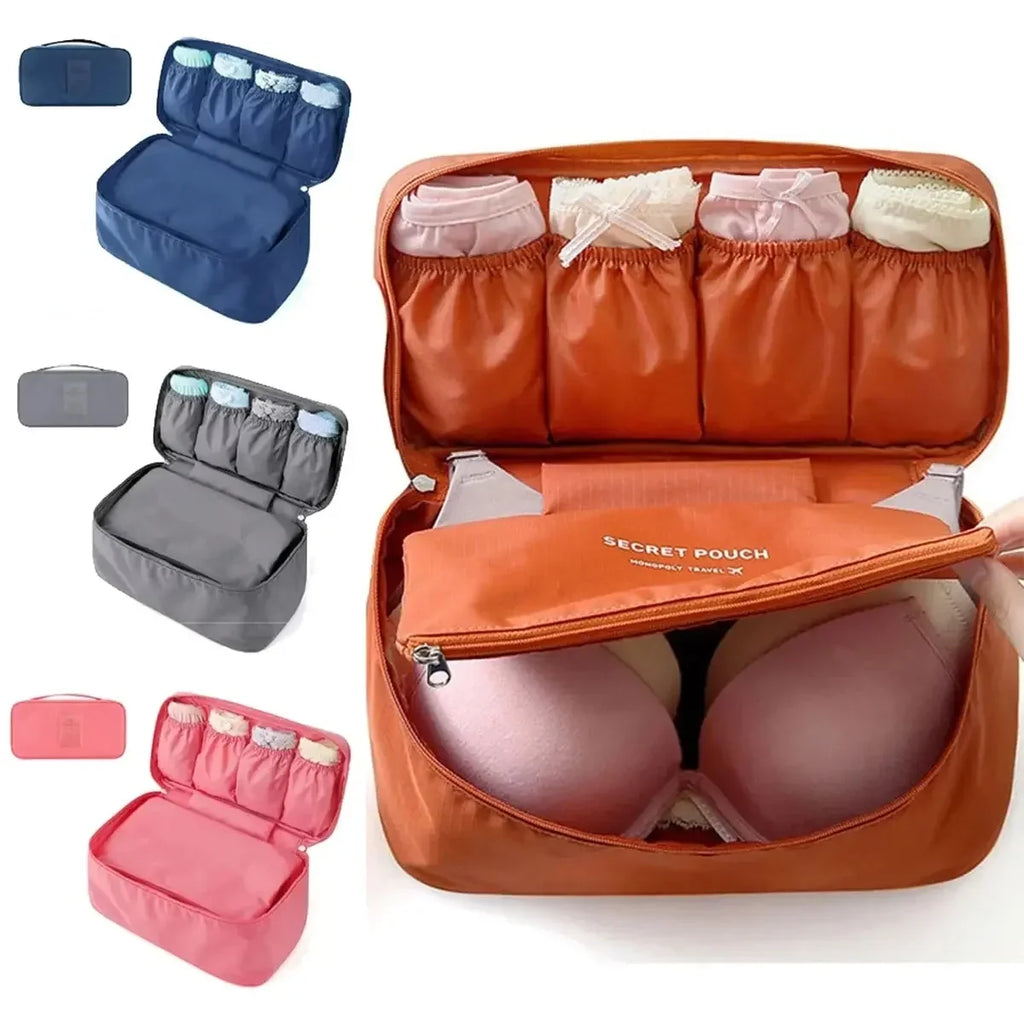 Portable Travel Organizer Bag – Bra, Underwear & Cosmetic Case