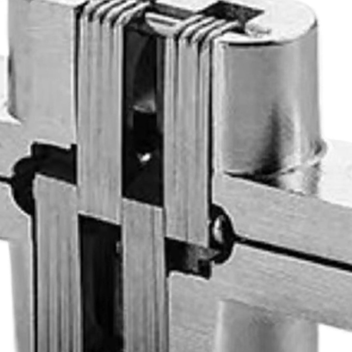 Invisible Door Hinges 180° Concealed Heavy Duty Zinc Alloy