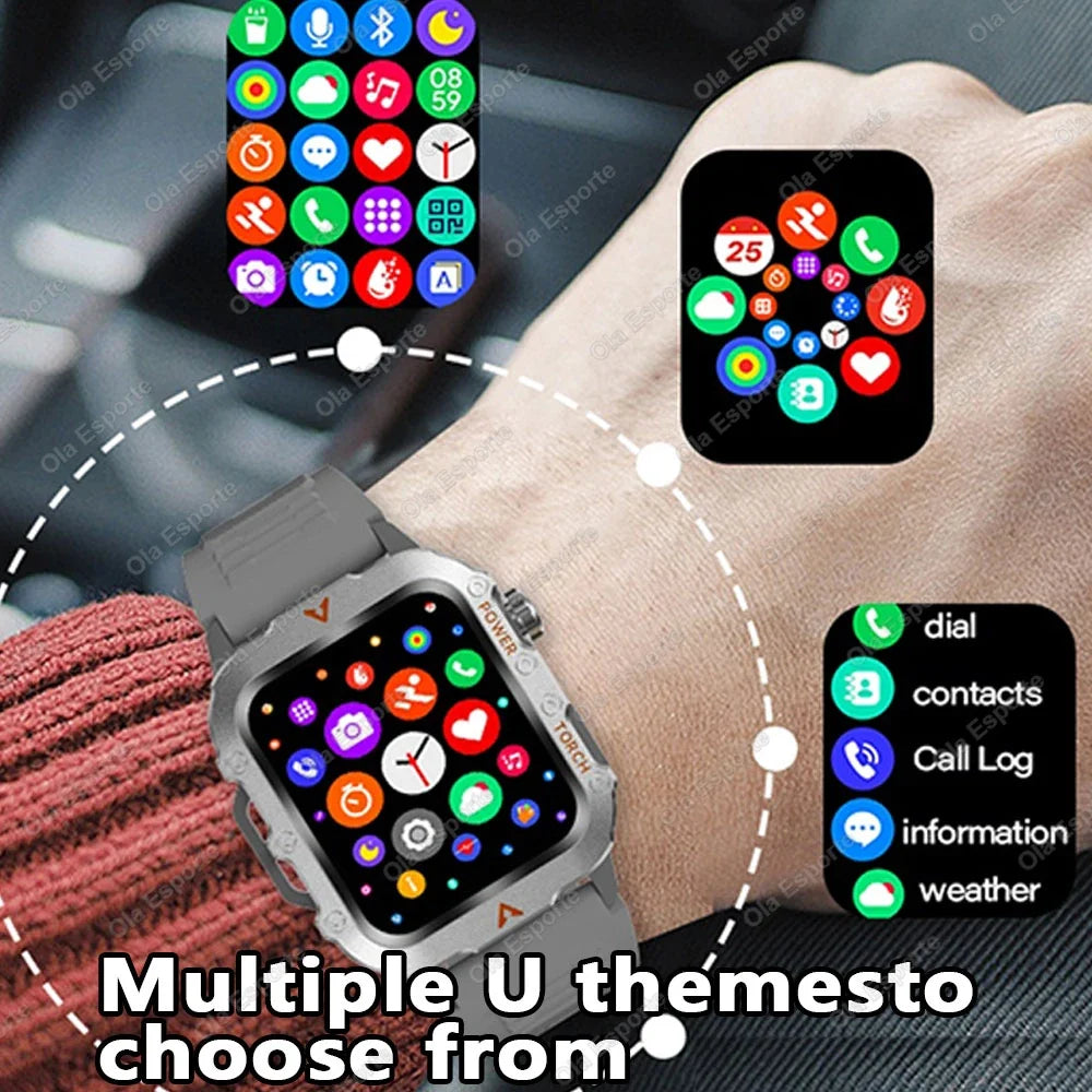 Men Sports Smart Watch 1 71 Screen Blood Oxygen Bluetooth Talking