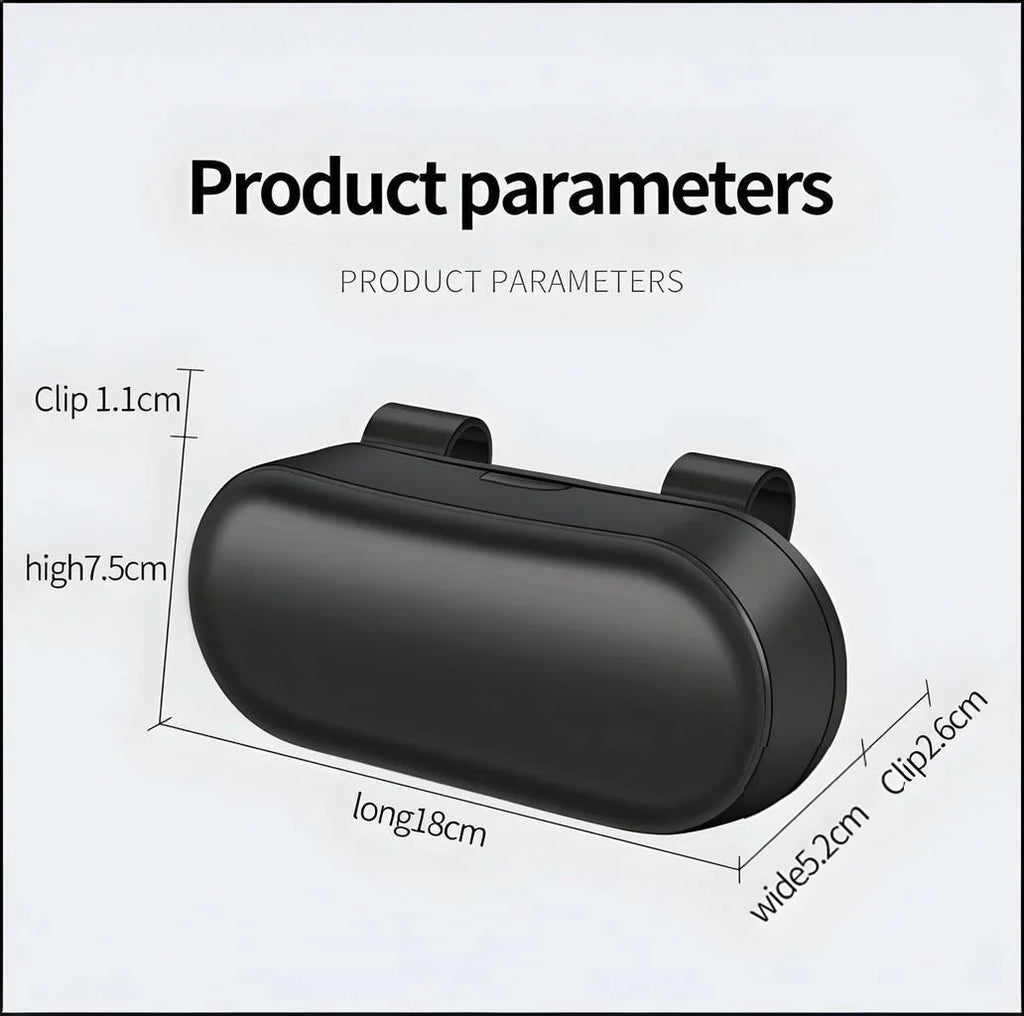 Car Sun Visor Glasses Holder – ABS Eyeglass Storage Case