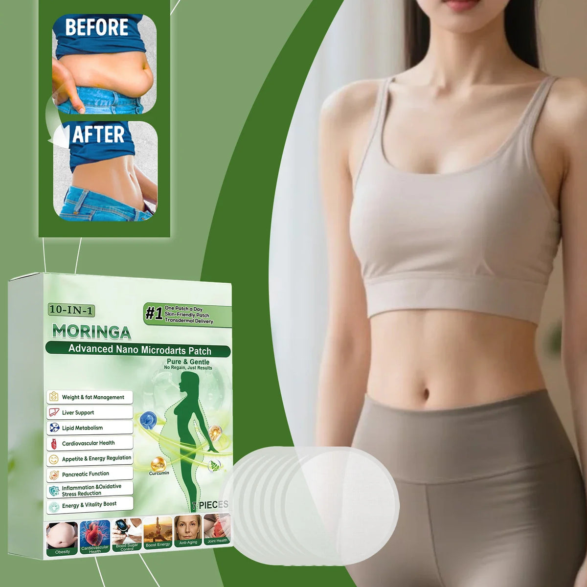 Moringa Nano Microdart Patch – Breathable Body Skin Care