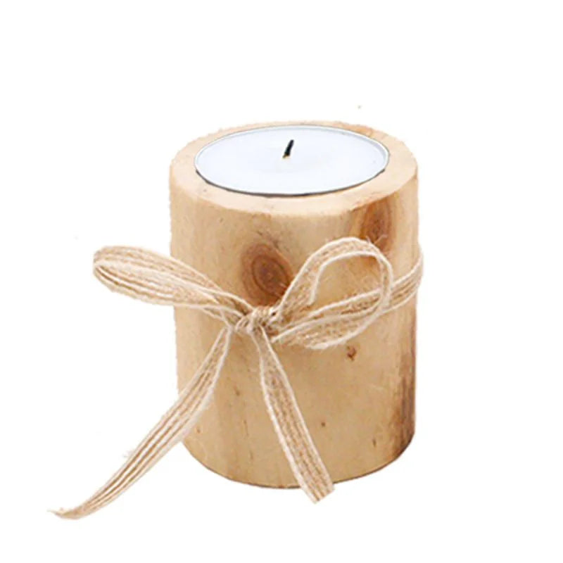 Wooden Cylinder Candle Holder – Wedding & Home Décor Gift