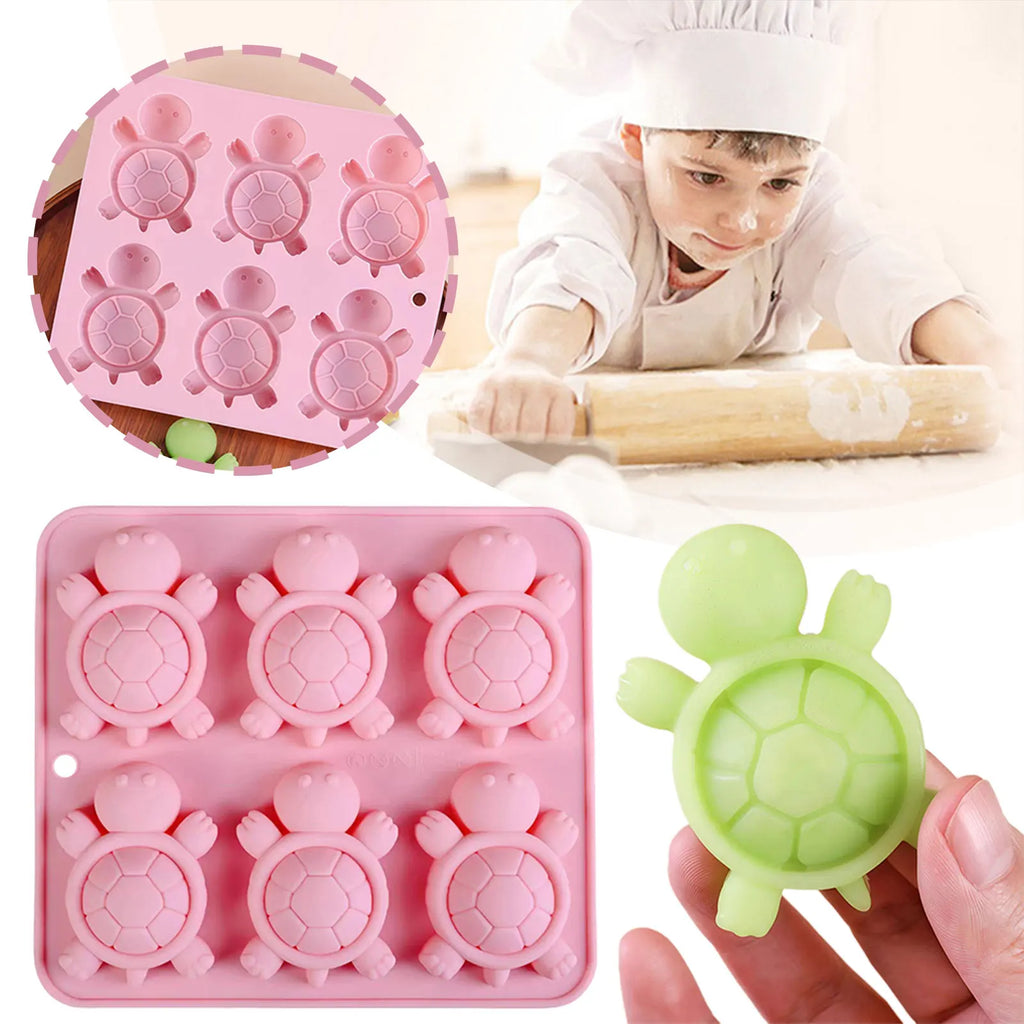 3D Sea Turtle Silicone Mold – 36-Cavity Ice Tray & Baking Mold