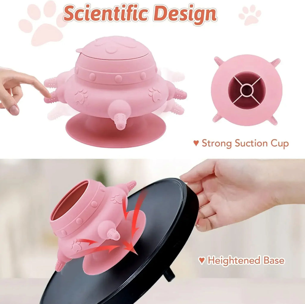 Newborn Puppy & Kitten Milk Feeder Bowl | 4-Nipple Nursing Set