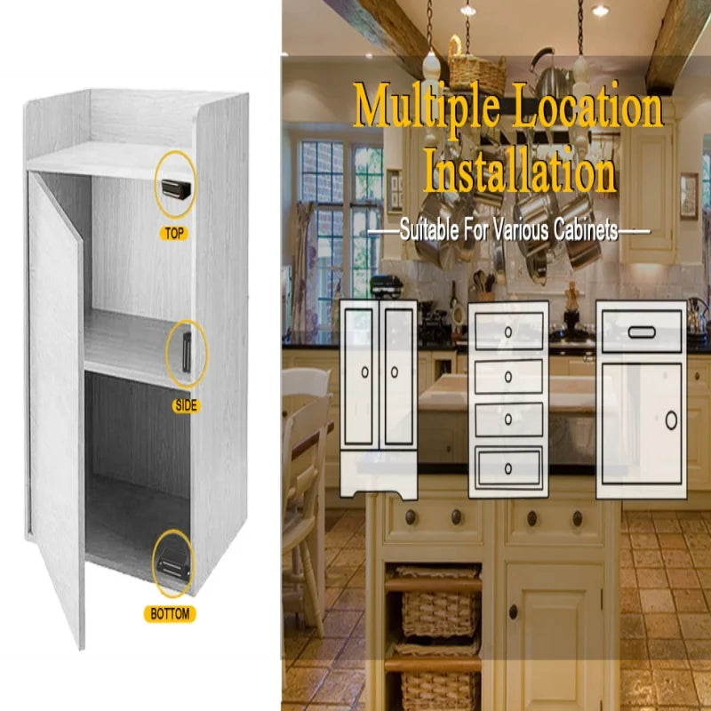 Magnetic Cabinet Catches 10-Pack | Door Latches for Cupboards