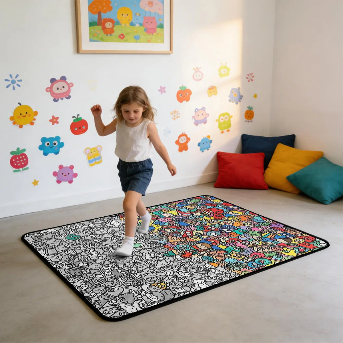 DIY Coloring Blanket with Markers | Lamb's Wool Art Blanket Gift