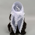 Women's Floral Lace Square Scarf – Vintage Bandana Headband