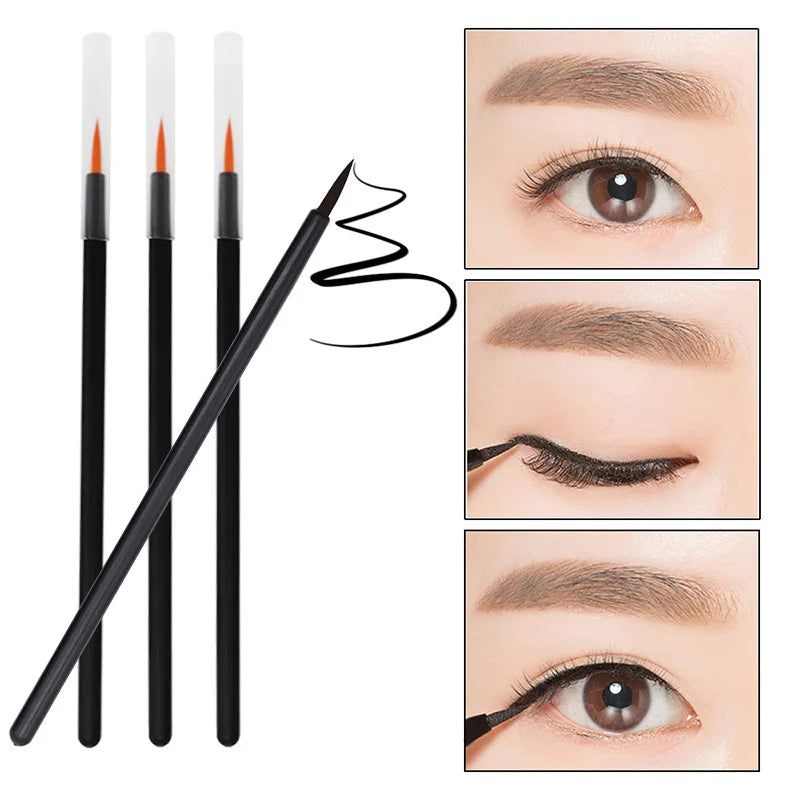 50-Pack Disposable Eyeliner Brushes – Precision Lip & Eye Makeup