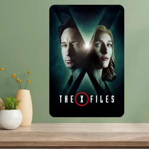 X-Files Classic TV Show Metal Poster Sign | Aluminum Wall Art