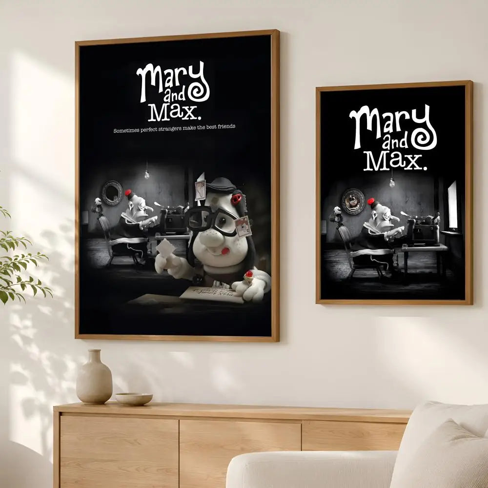 Mary and Max Movie Poster – Self-Stick HD PVC Wall Art