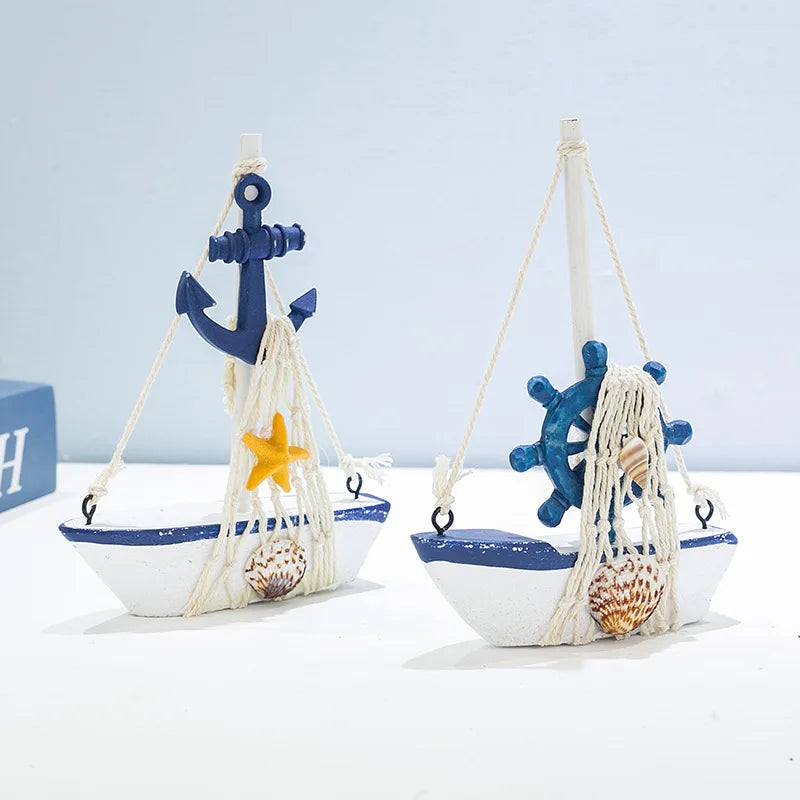 Mediterranean-style Sailboat Ornaments Home Decoration Items
