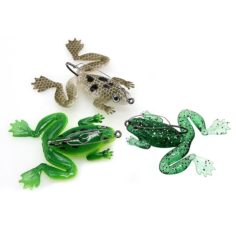 Soft Rubber Frog Fishing Lure 4.5g 6cm – Topwater Bass Bait