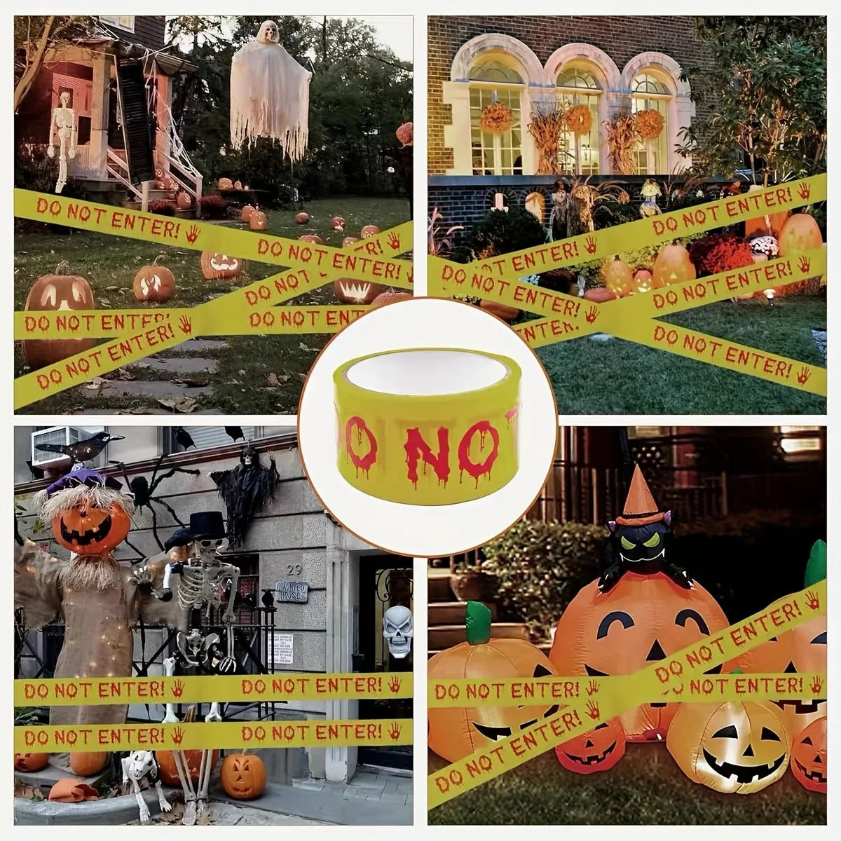 Halloween Warning Tape 1 9 Inches X 82 Feet Decoration Indoor Outdoor