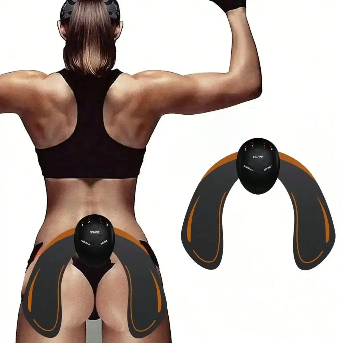 Hip Waist EMS Toning Fitness Belt Vibration Massage Home Workout
