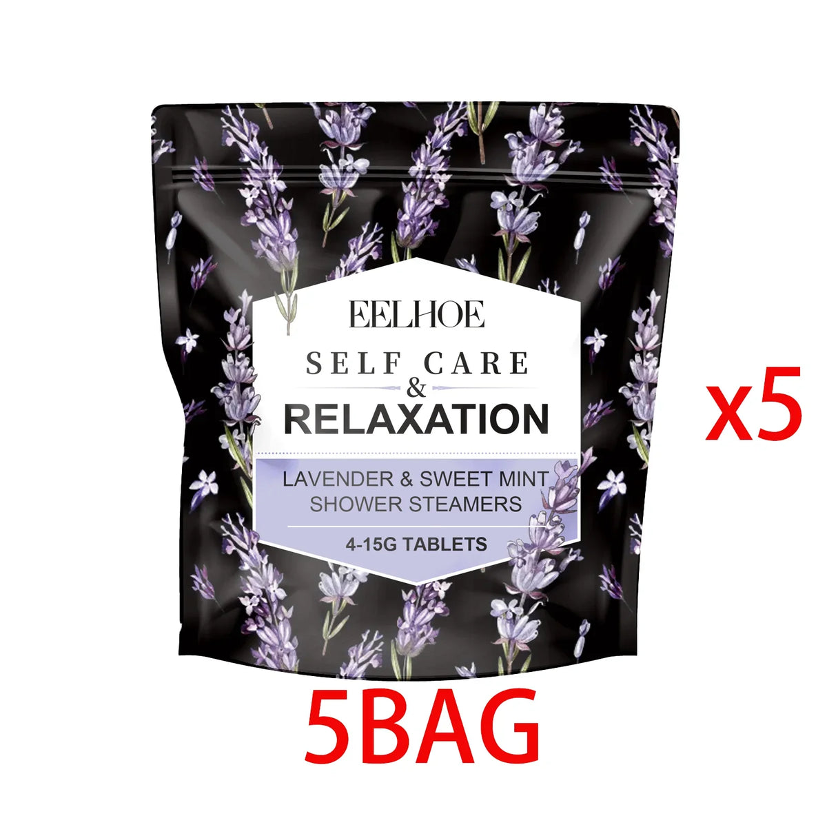 Lavender Aromatherapy Shower Steamers Set – 4pc Spa Kit