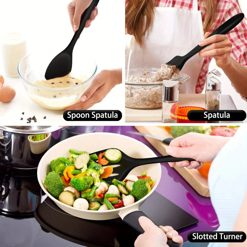 7-Piece Silicone Kitchen Utensil Set – Non-Stick Spatula & More