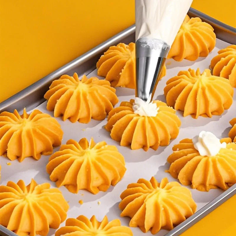 15-Piece Stainless Steel Piping Nozzles – Cake Decorating Tips Set