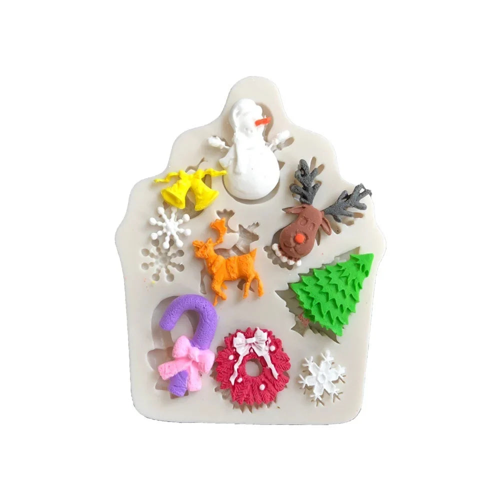 3D Christmas Silicone Candy & Chocolate Mold | Baking Tool
