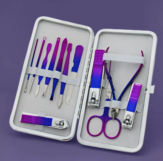 Nail Clipper Toenail Clippers Stainless Steel Fingernail PU Leather