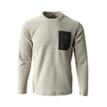 Men's Wave Texture Quick-Dry Long Sleeve Pullover Sweatshirt