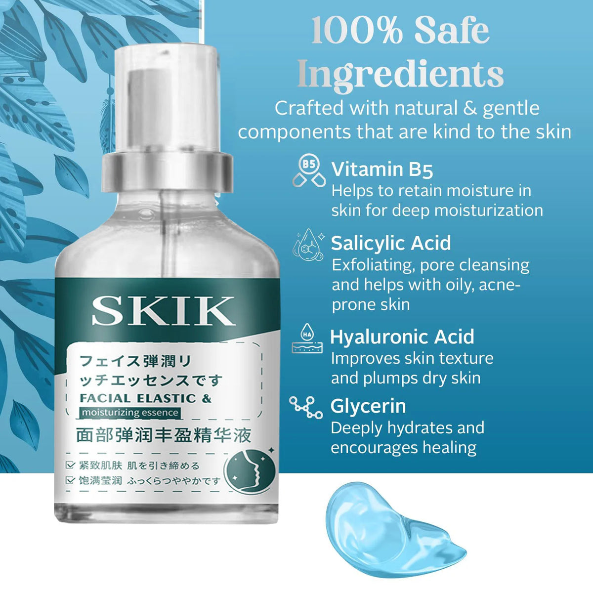 Hyaluronic Acid Serum Face Pore Cleansing Skin Tightening Hydrating