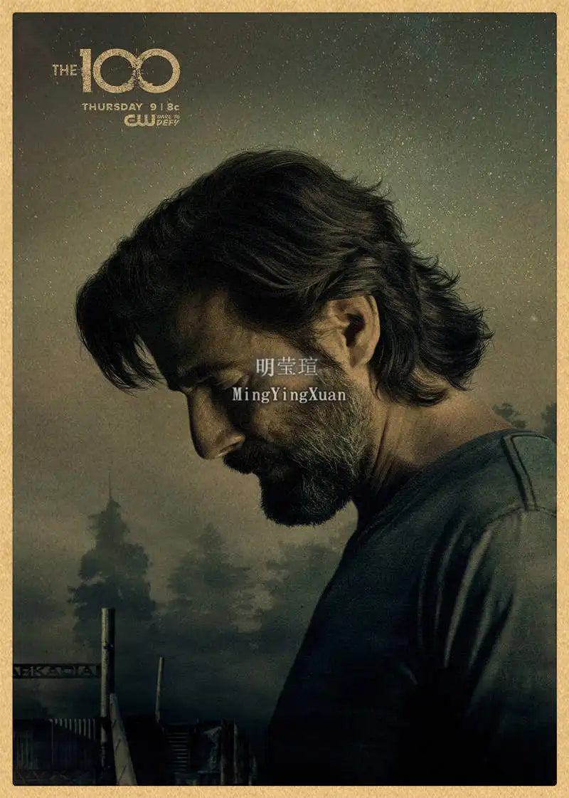 The 100 TV Series Kraft Paper Wall Poster | Home Decor Art